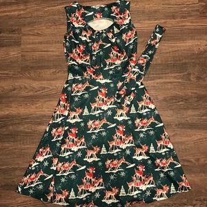 Reindeer Christmas Dress